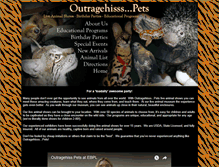 Tablet Screenshot of outragehissspets.com